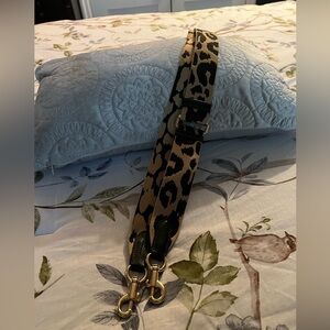 Coach animal print bag strap